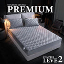 Kit Roupa de Cama Texturizada Completo - Colchão Cares [Compre 1, Leve 2]