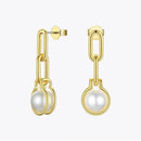 Brinco Corrente com Pérola - Bemore