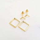 Brinco Geométrico Minimalista - Bemore